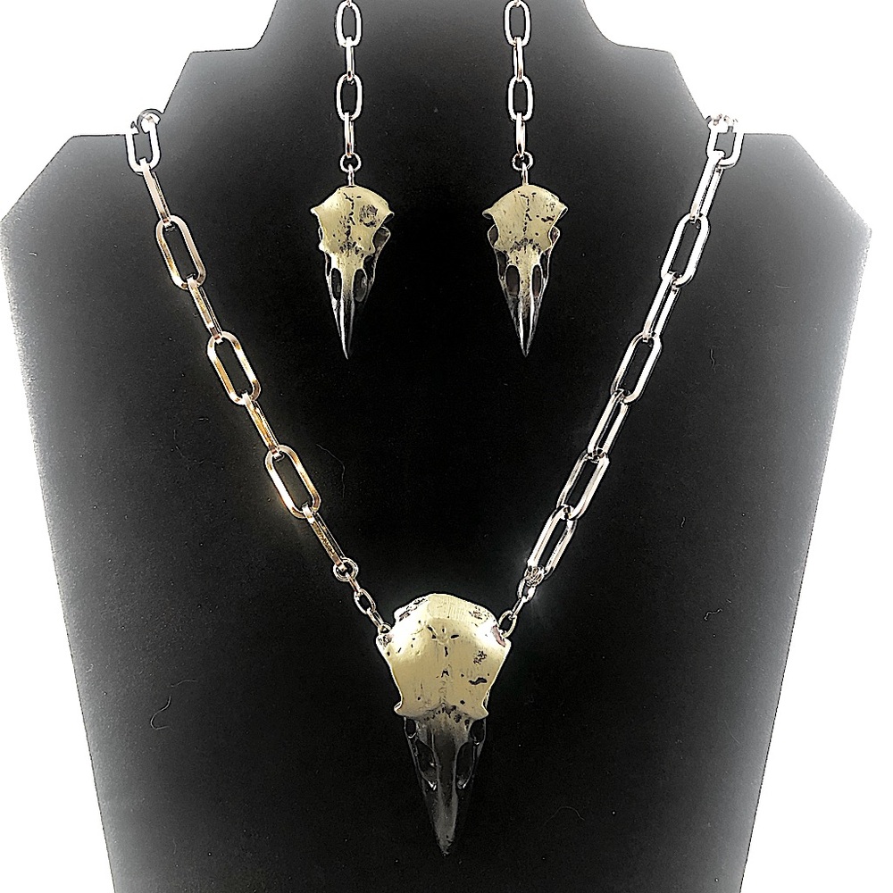 Stainless Steel Grunge Crow Set